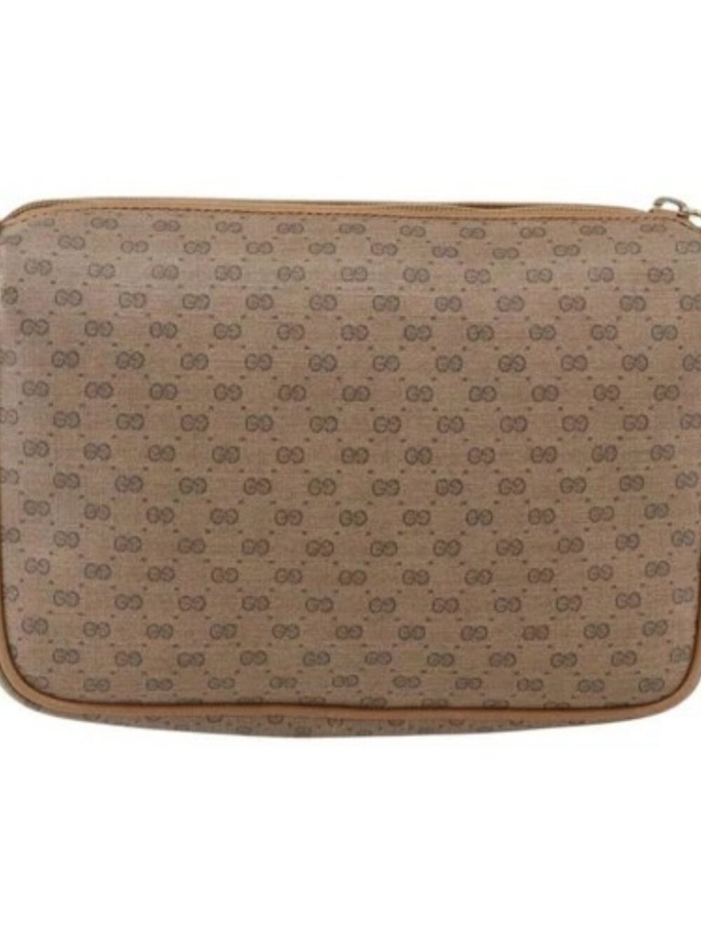 GUCCI Micro GG Supreme Shoulder Bag PVC Beige Gold 001 14 0412 Auth ki6283 - Picture 2 of 16